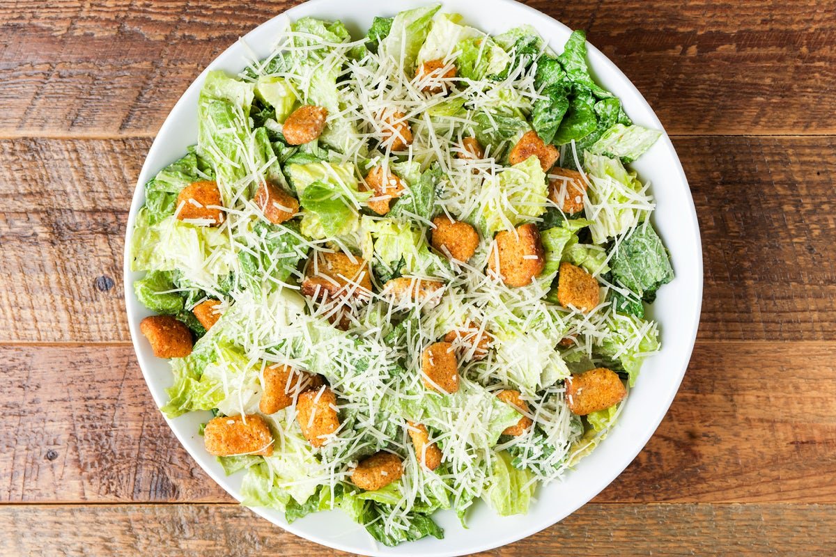 Fresh and crisp BRISBANE CAESAR SALAD PLATTER with premium ingredients and house-made dressing