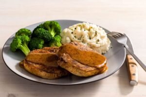 Delicious CARAMEL MUSTARD GLAZED PORK CHOPS - a perfect choice from our chicken