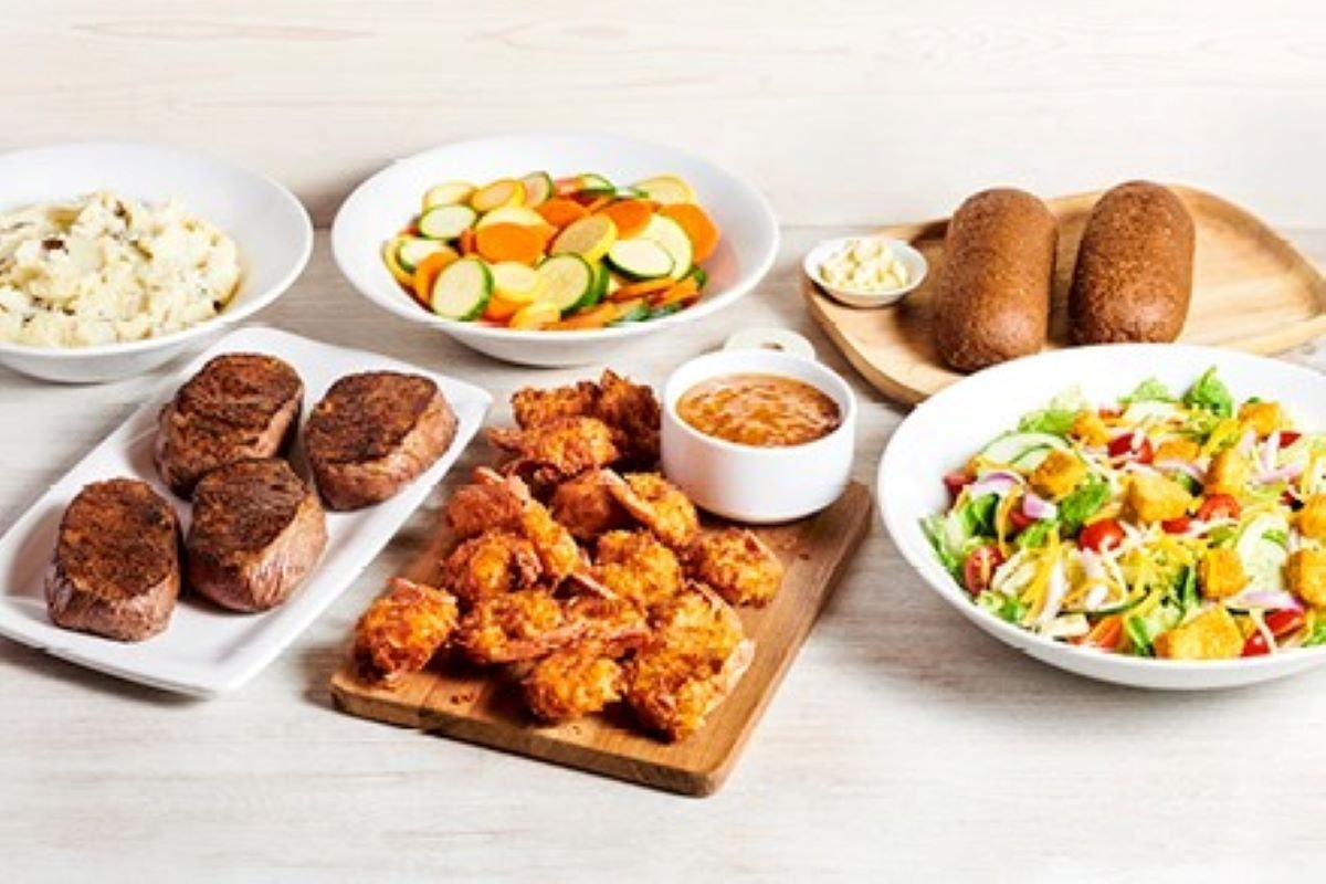 CENTER-CUT SIRLOIN & COCONUT SHRIMP FOR 4 grilled to perfection with Outback signature seasoning