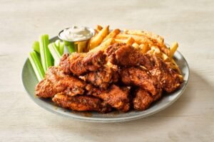 Outback Steakhouse KOOKABURRA WINGS ENTRÉE beautifully plated and ready to enjoy