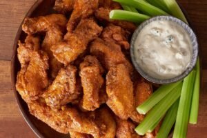 Outback Steakhouse KOOKABURRA WINGS PARTY PLATTER beautifully plated and ready to enjoy