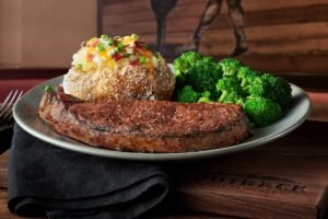 RIBEYE 13 OZ. grilled to perfection with Outback signature seasoning