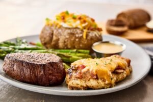SIRLOIN & ALICE SPRINGS CHICKEN grilled to perfection with Outback signature seasoning