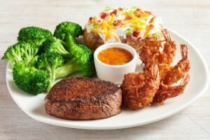 SIRLOIN & COCONUT SHRIMP grilled to perfection with Outback signature seasoning