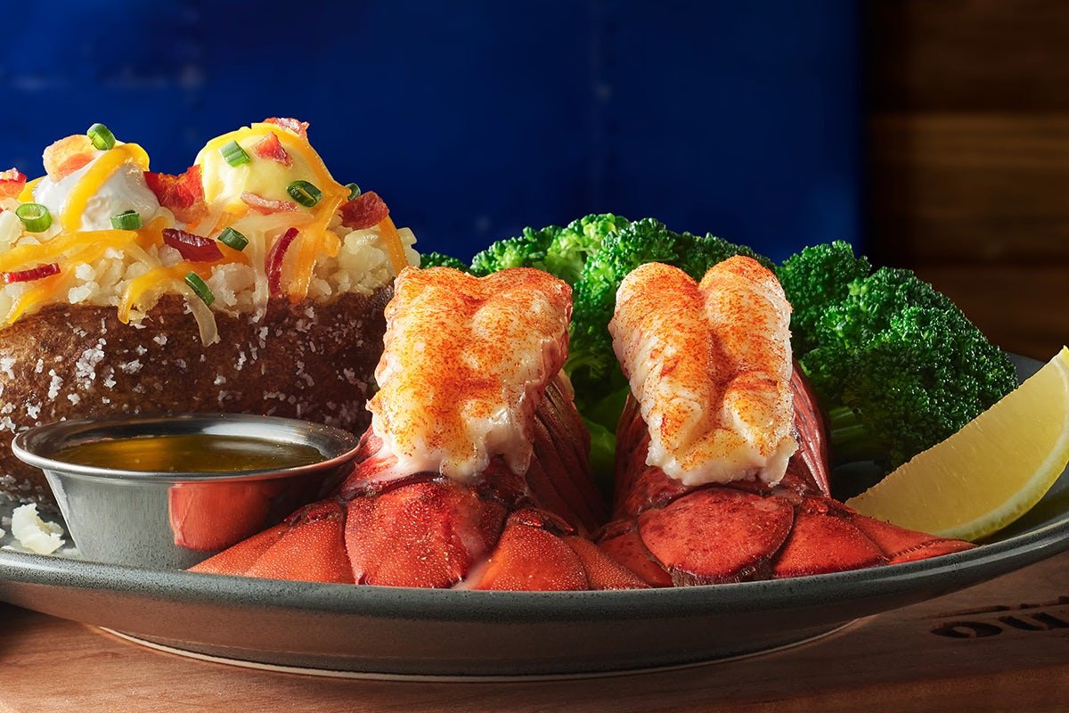 STEAMED LOBSTER TAILS served fresh at Outback Steakhouse with authentic Australian-inspired flavors