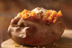 Outback Steakhouse SWEET POTATO WITH HONEY & BROWN SUGAR beautifully plated and ready to enjoy